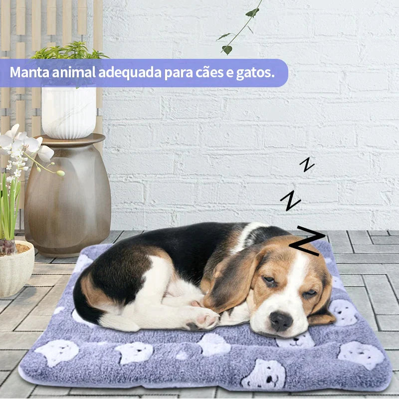 Cobertor peludo - serve como caminha para seu pet - Ah Acessórios