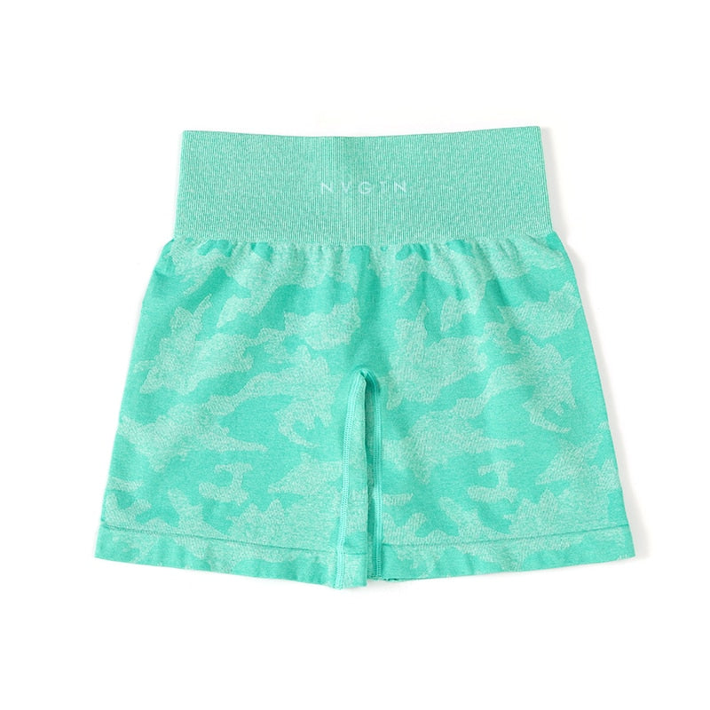 Shorts sem costura camuflado - Ah Acessórios